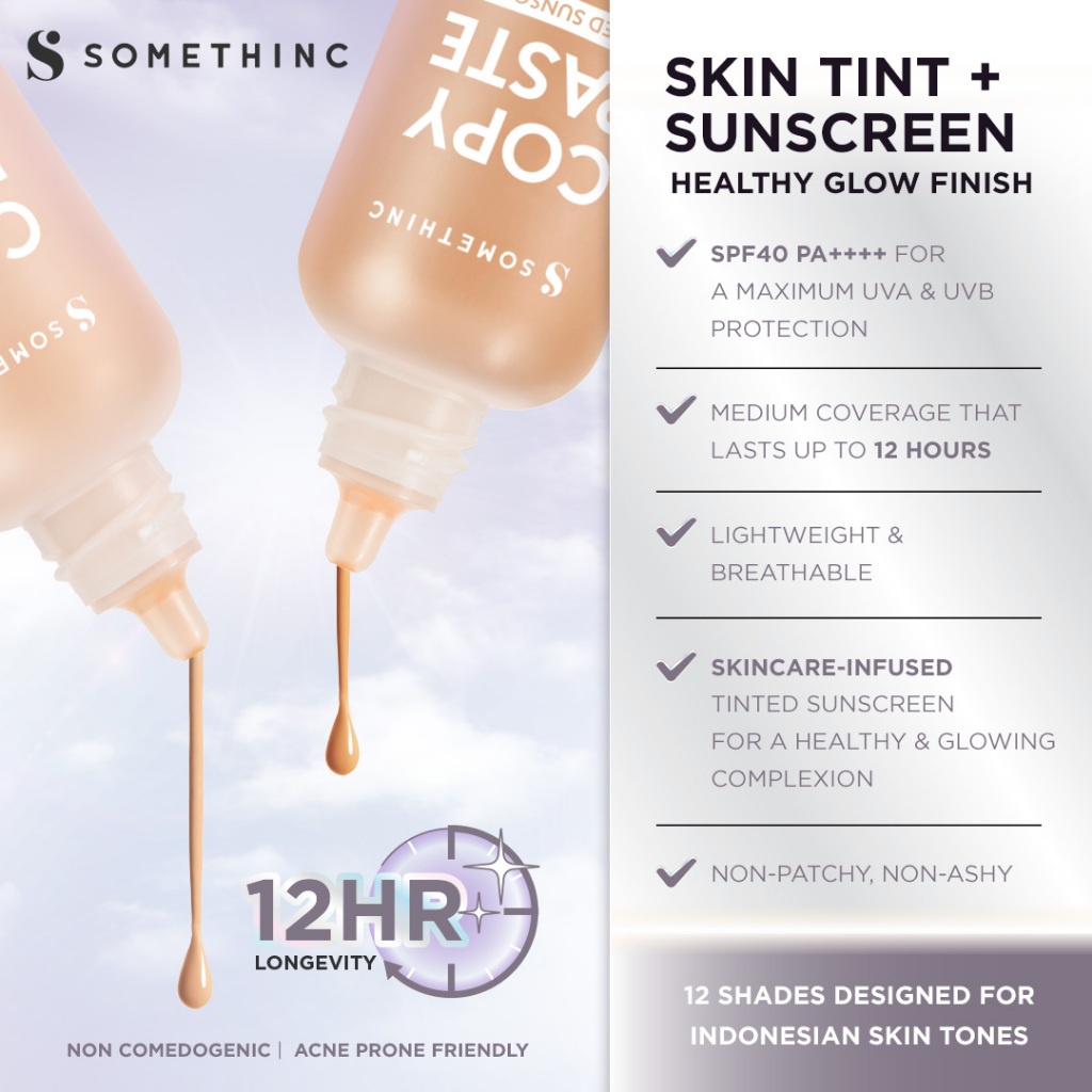 Somethinc Copy Paste Tinted Sunscreen SPF40 PA++++ 50ml - C01 Perle