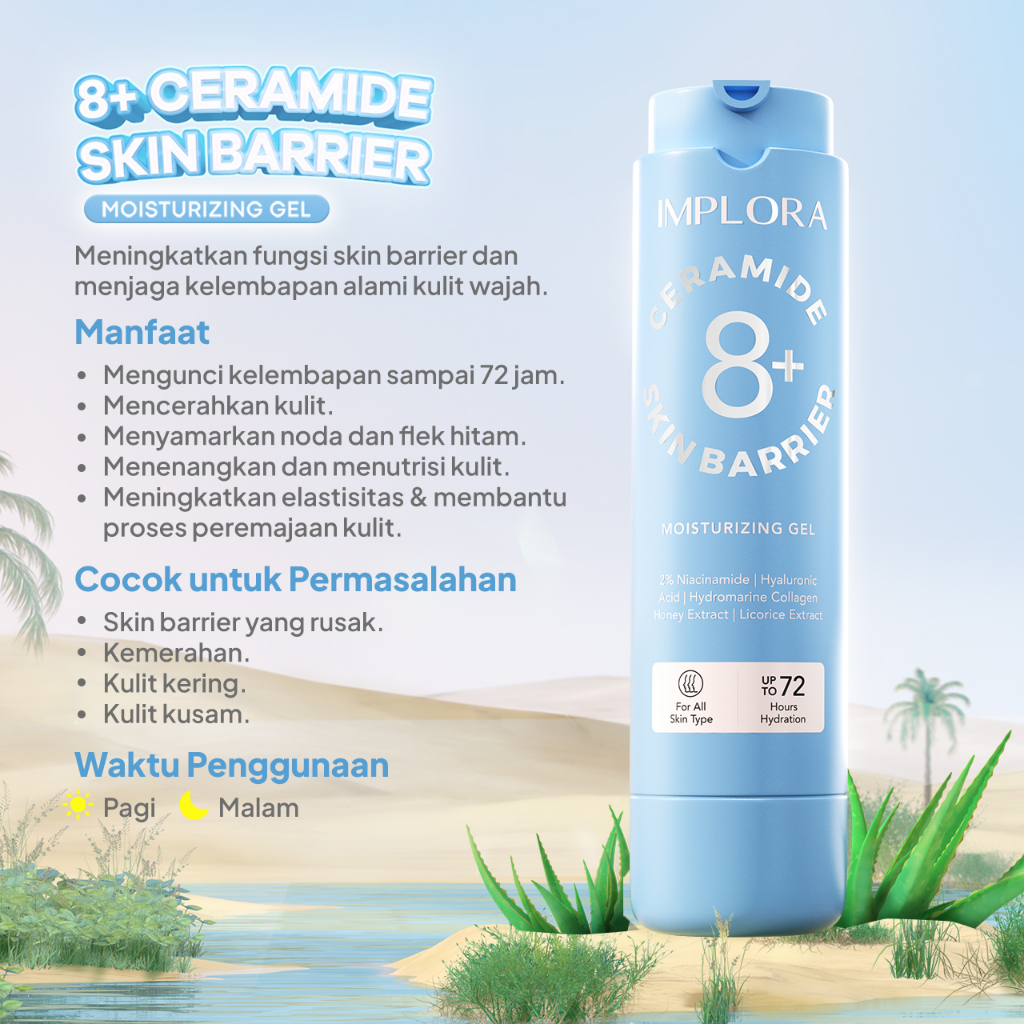 Implora 8+ Ceramide Skin Barrier Moisturizing Gel REFILL 50ml