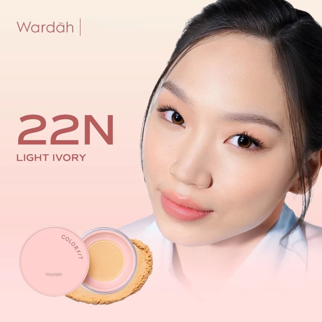 Wardah Colorfit HD Blurify Loose Powder 22N Light Ivory (Bedak Tabur)