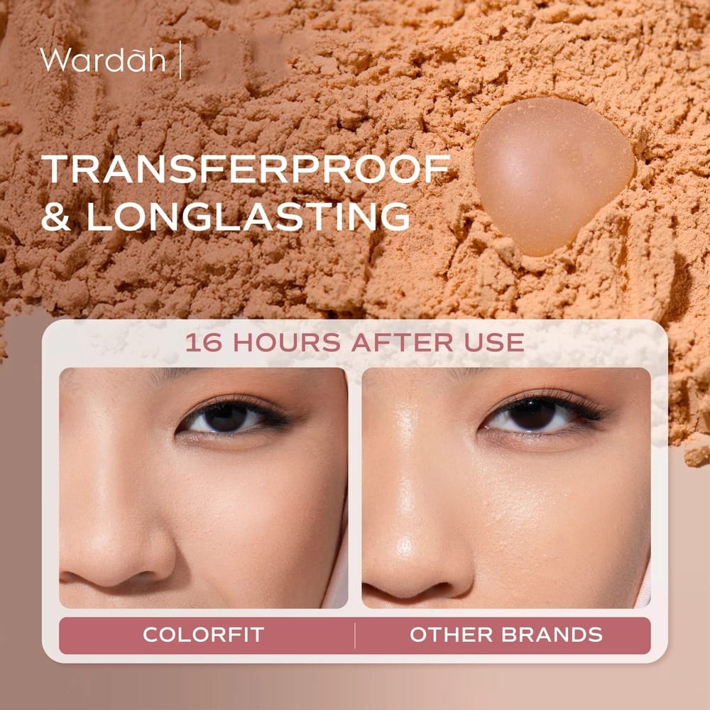 Wardah Colorfit HD Blurify Loose Powder 43W Golden Sand (Bedak Tabur)