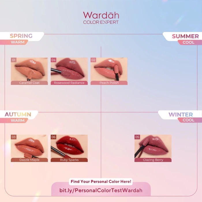 Wardah Glasting Liquid Lip 3.5gr (Lip Cream Transferproof) - 14 Latte Lacquer