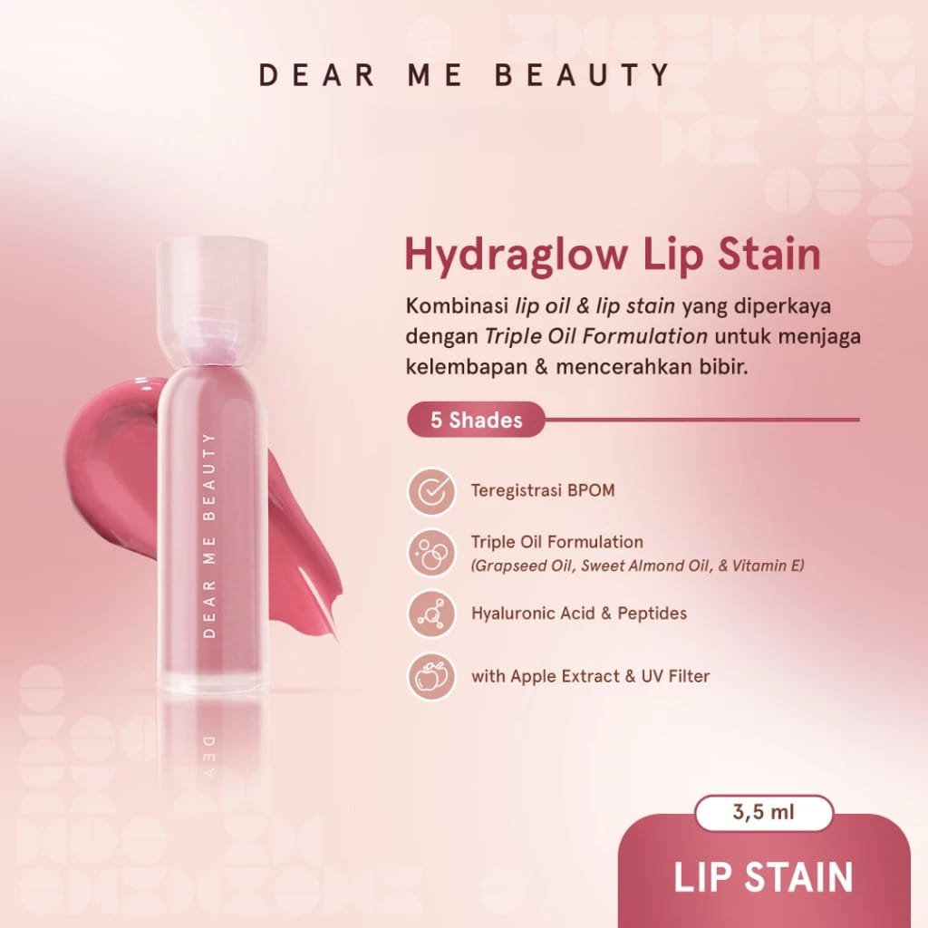Dear Me Beauty Hydraglow Lip Stain 3.5ml - Dear Luna
