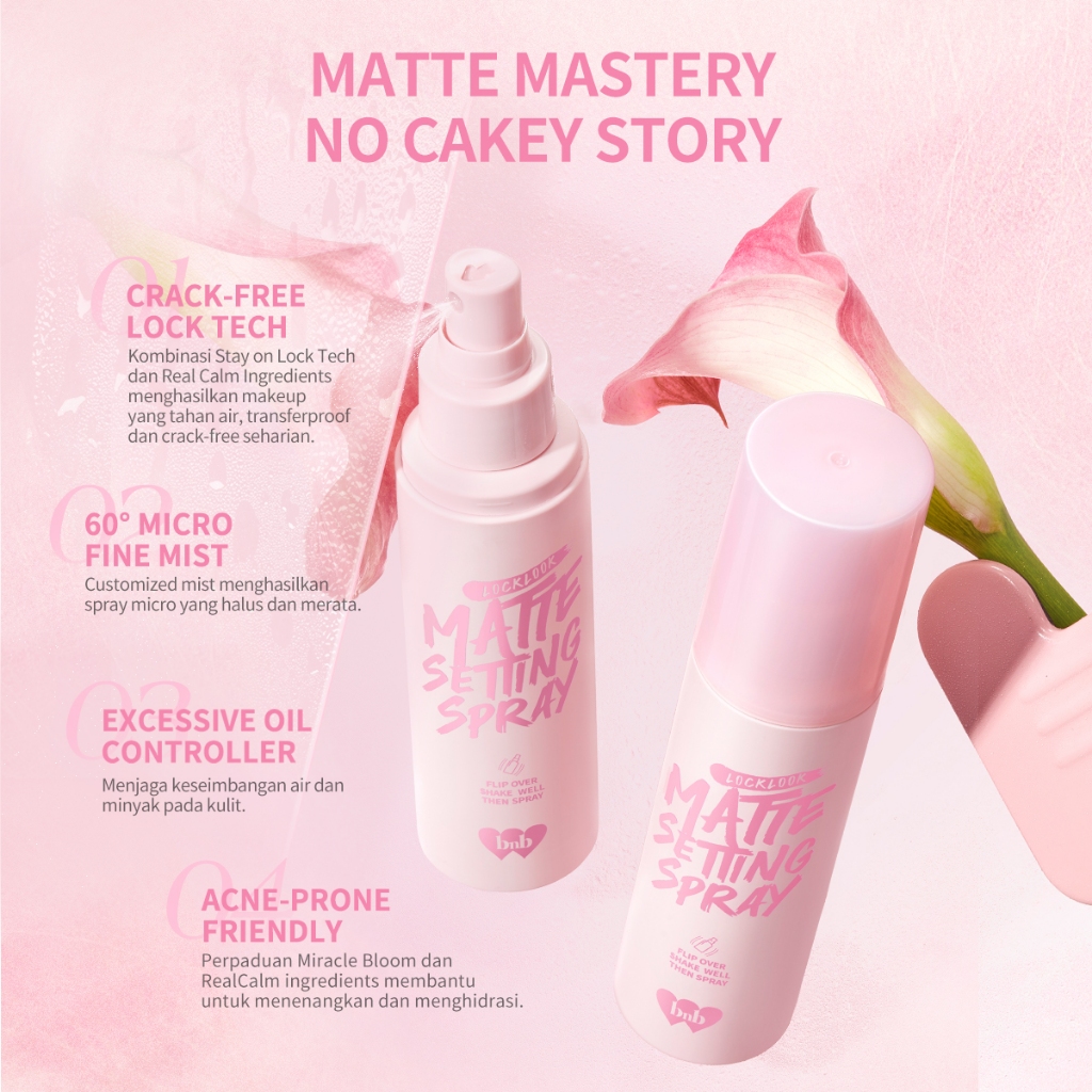 BNB Barenbliss Locklook Matte Setting Spray 50ml