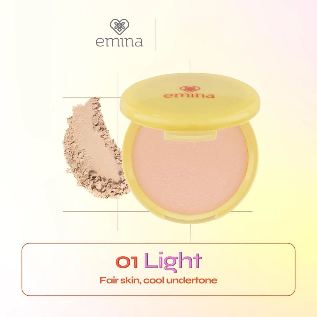Emina Daily Matte Compact Powder 11gr - 01 Light