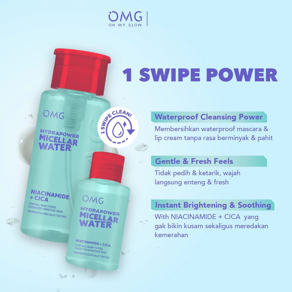 Oh My Glow Hydrapower Micellar Water 300ml (OMG)