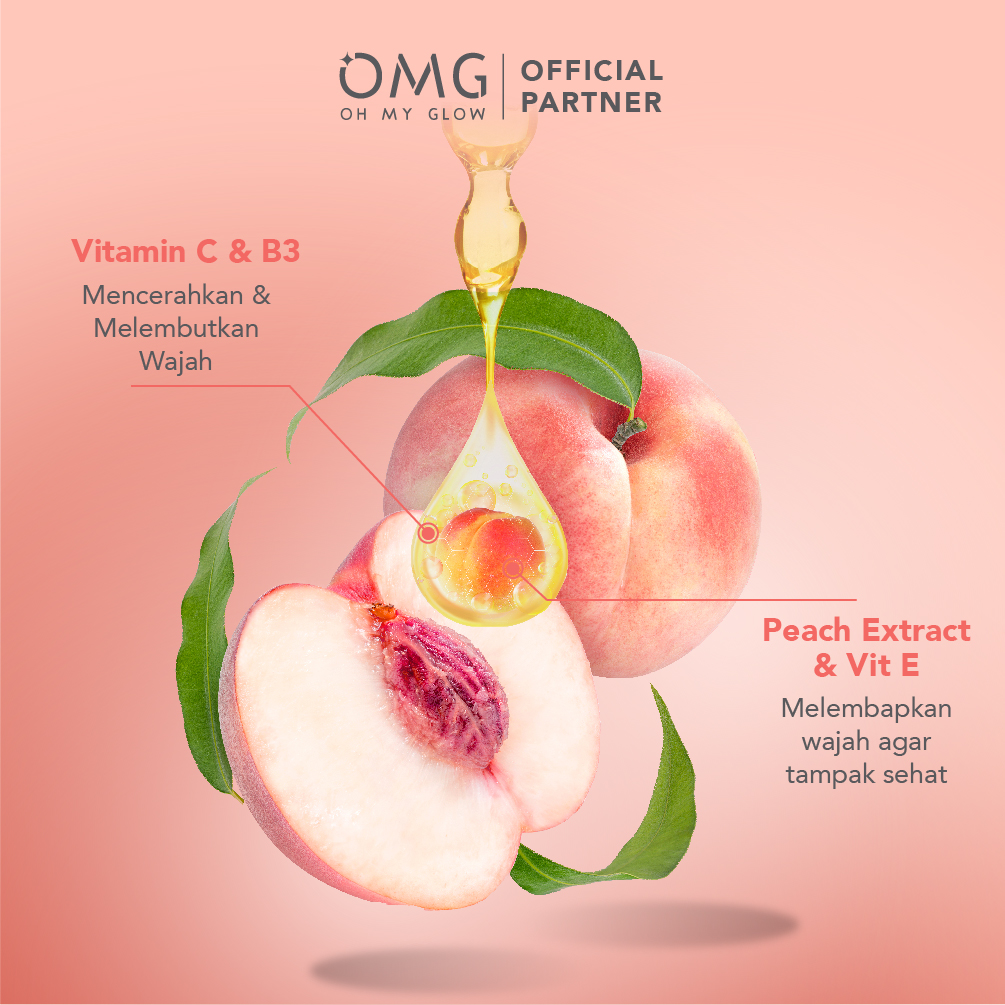 Oh My Glow Peach Glowing Toner 100ml (OMG)