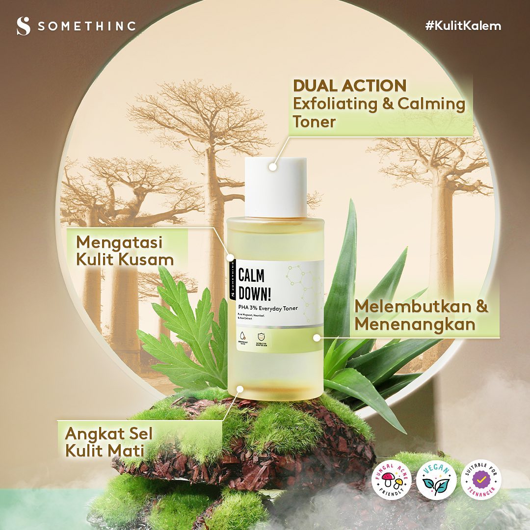 Somethinc Calm Down! PHA 3% Everyday Toner 40ml