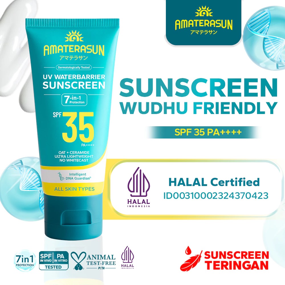 Amaterasun UV Waterbarrier Sunscreen SPF35 PA++++ 40gr