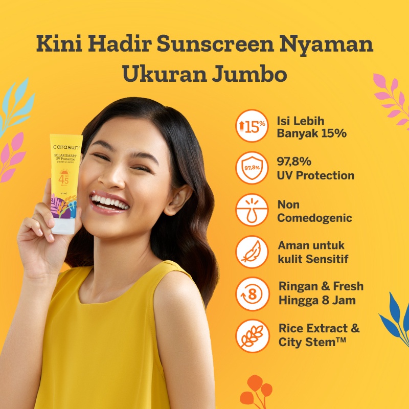 Carasun Solar Smart UV Protector SPF45 PA++++ 70ml