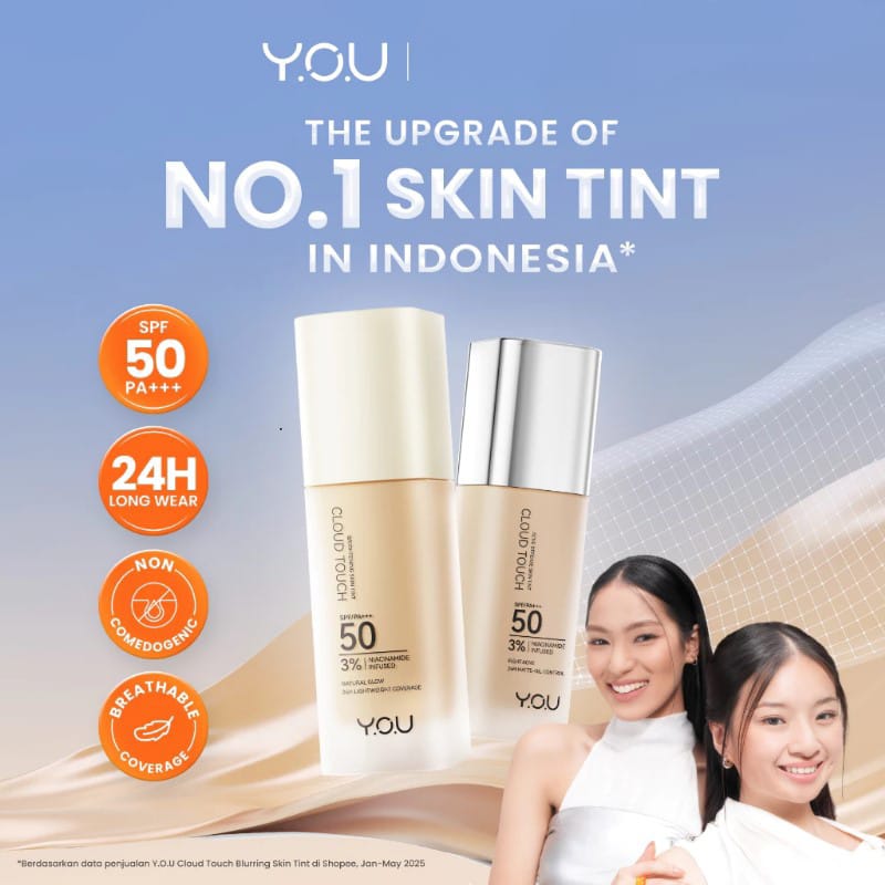 YOU Cloud Touch 3% Niacinamide BRIGHTENING Skin Tint SPF50 PA+++ 20ml - C203 Pink Sand