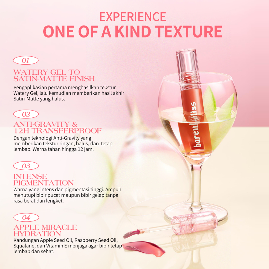 BNB Barenbliss Apple Makes Adorable Mousse Tint - 09 Brick Punch