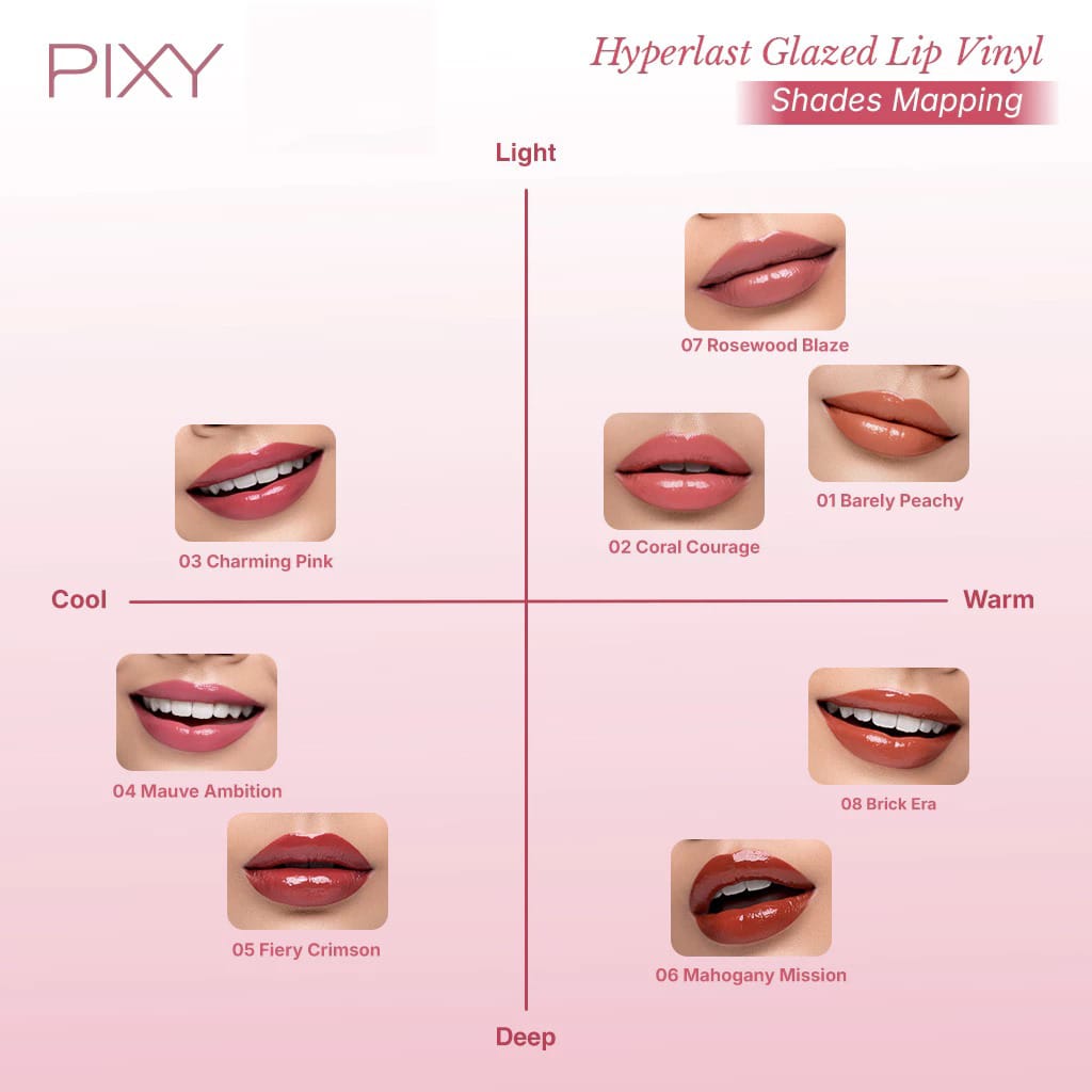 Pixy Hyperlast Glazed Lip Vinyl 3gr - 01 Barely Peachy
