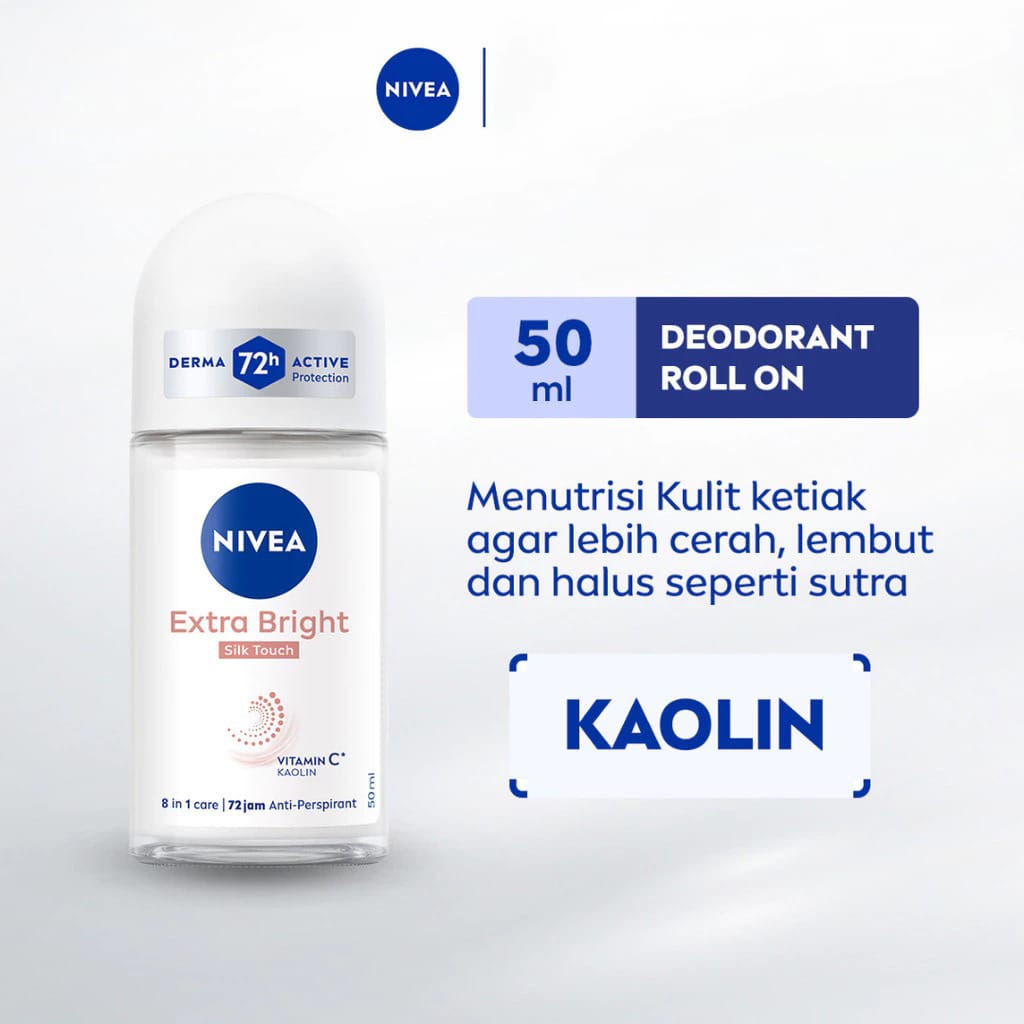 Nivea Deodorant Roll On 50ml - Silk Touch