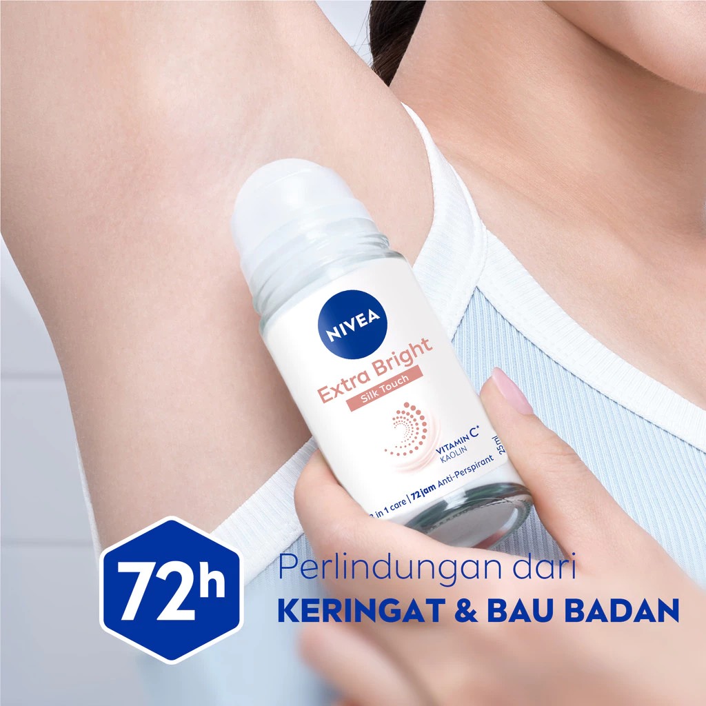 Nivea Deodorant Roll On 50ml - Silk Touch