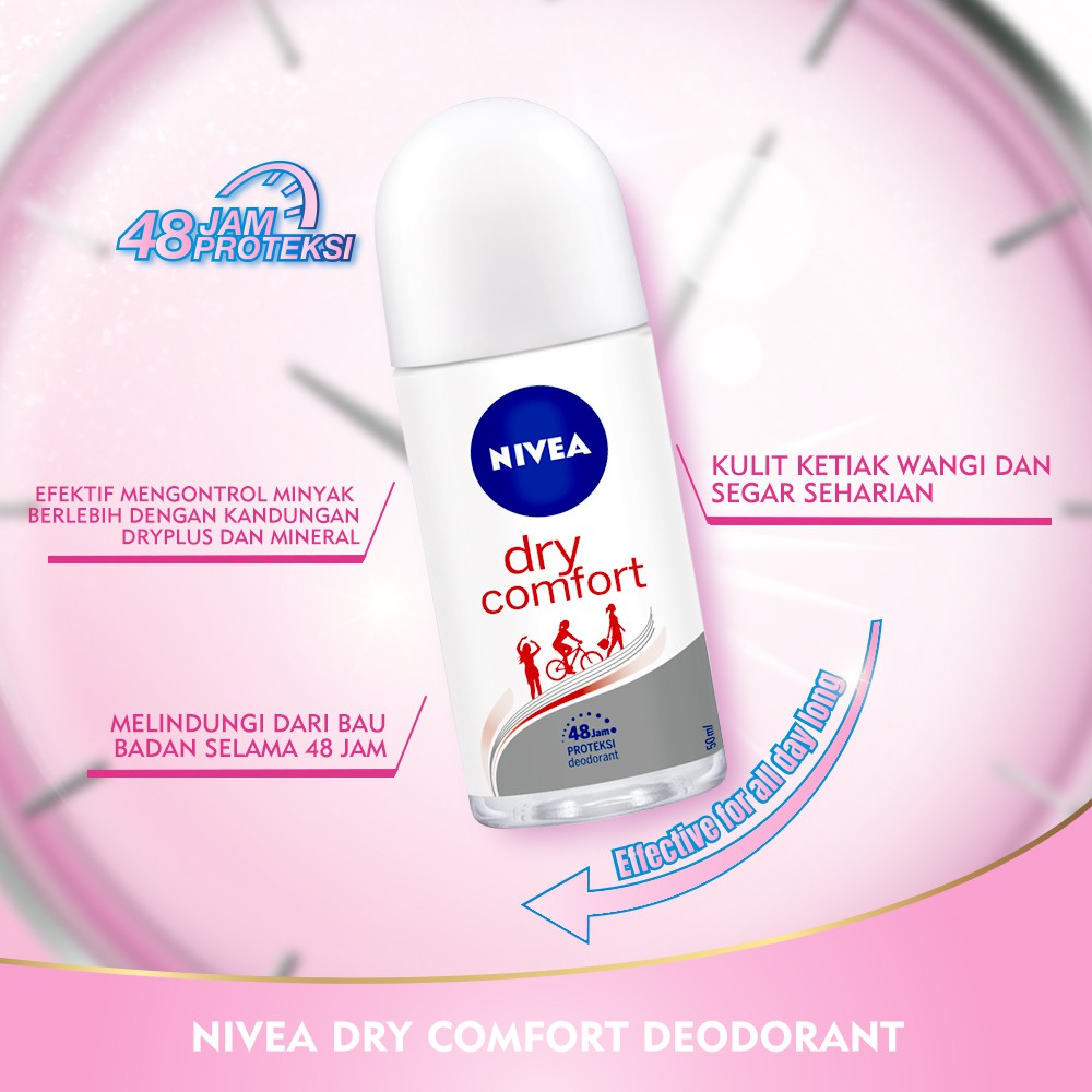 Nivea Deodorant Roll On 50ml - Dry Comfort