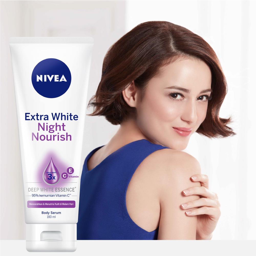 Nivea Body Serum Extra White 180ml - Night Nourish
