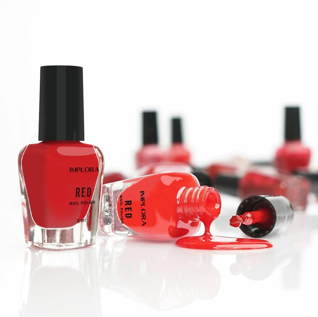 IMPLORA Nail Polish Merah (Red) 8mL - Kutek Ecer/Satuan