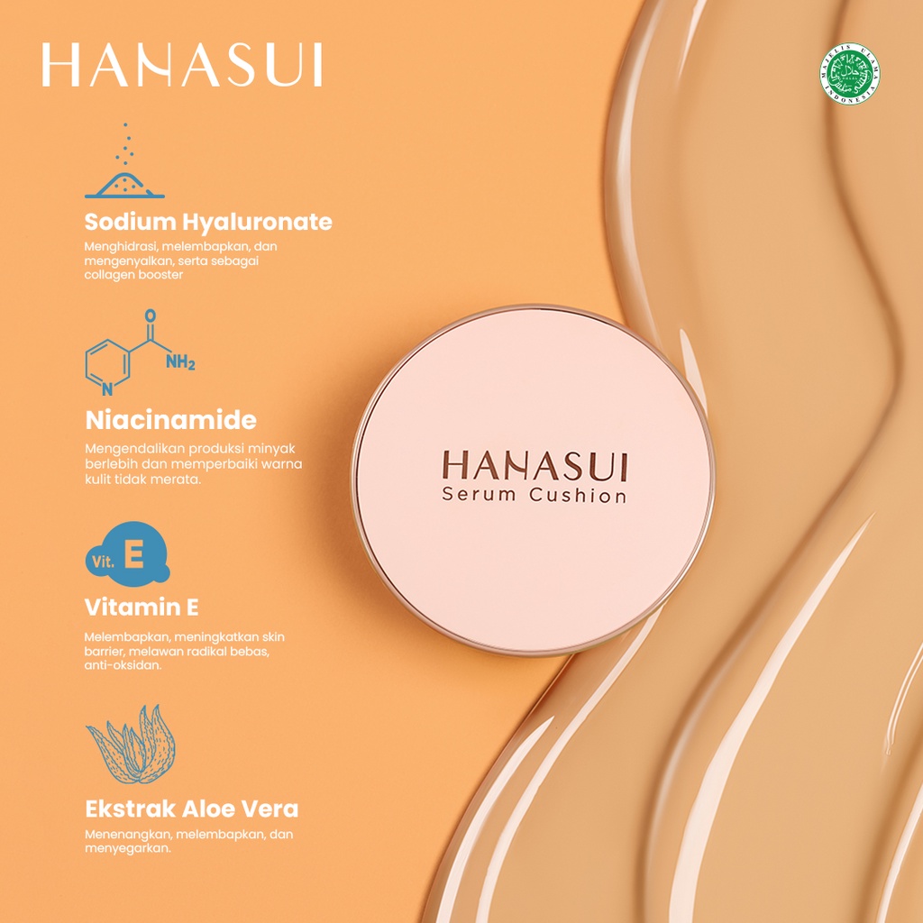 Hanasui Serum Cushion 15gr - 01 Light