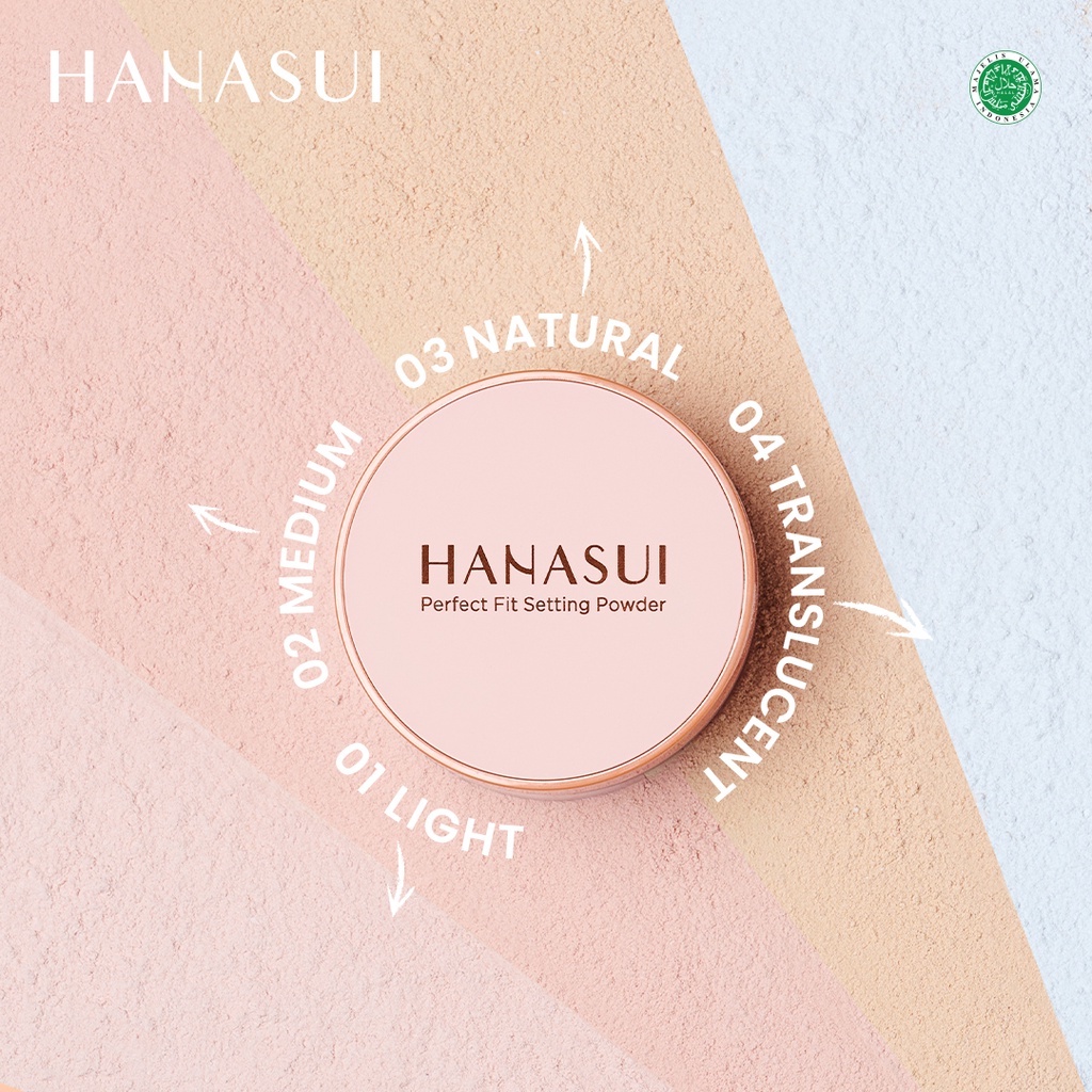 Hanasui Perfect Fit Setting Powder 12gr - 04 Translucent