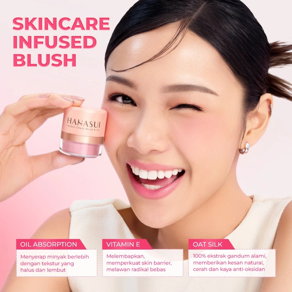 Hanasui Perfect Cheek Blush & Go 2.5gr - 02 Peach