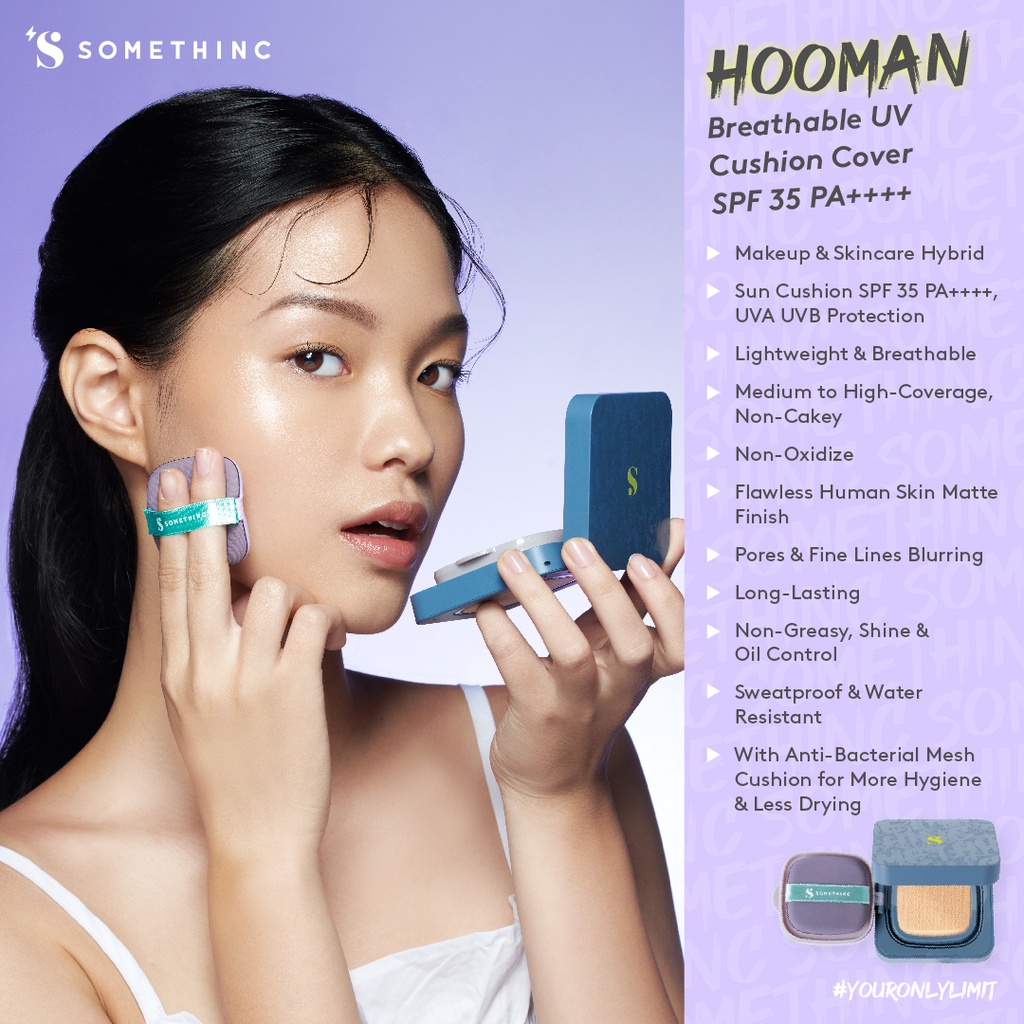 Somethinc Hooman Breathable UV Cushion SPF35 PA++++ - Bijoux (Cushion Matte)