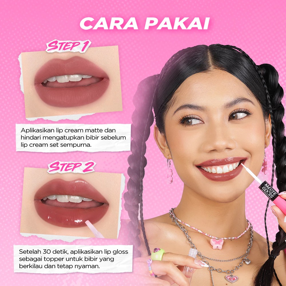 Dazzle Me Matte & Gloss Lip Cream Duo - P06 Cherry Bomb *
