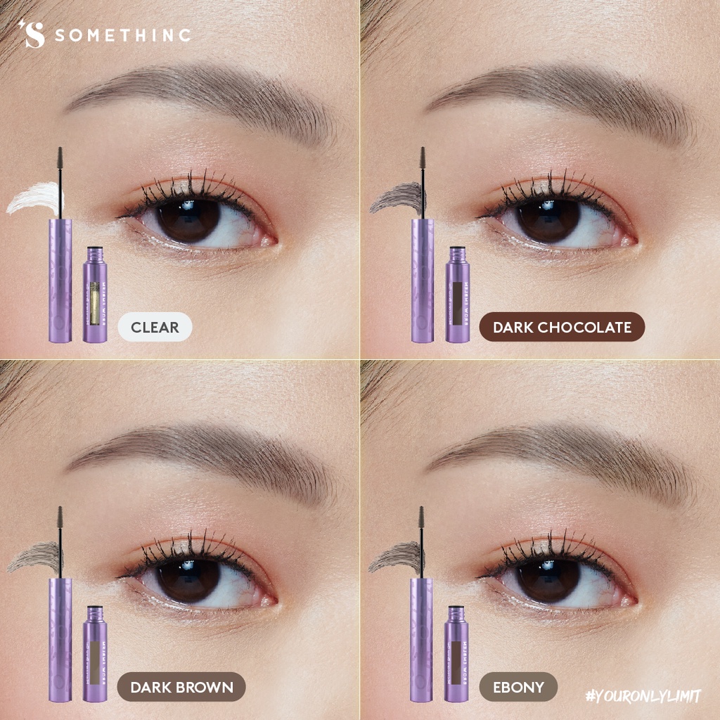 Somethinc Brow Emblem Microcara Brow Gel Waterproof - Dark Chocolate