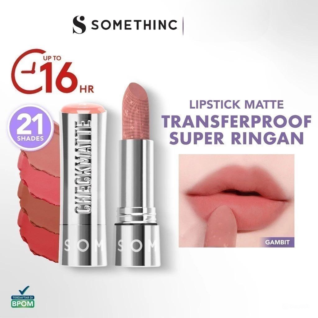 Somethinc Checkmatte Transferproof Lipstick 3.8gr - 05 Knight