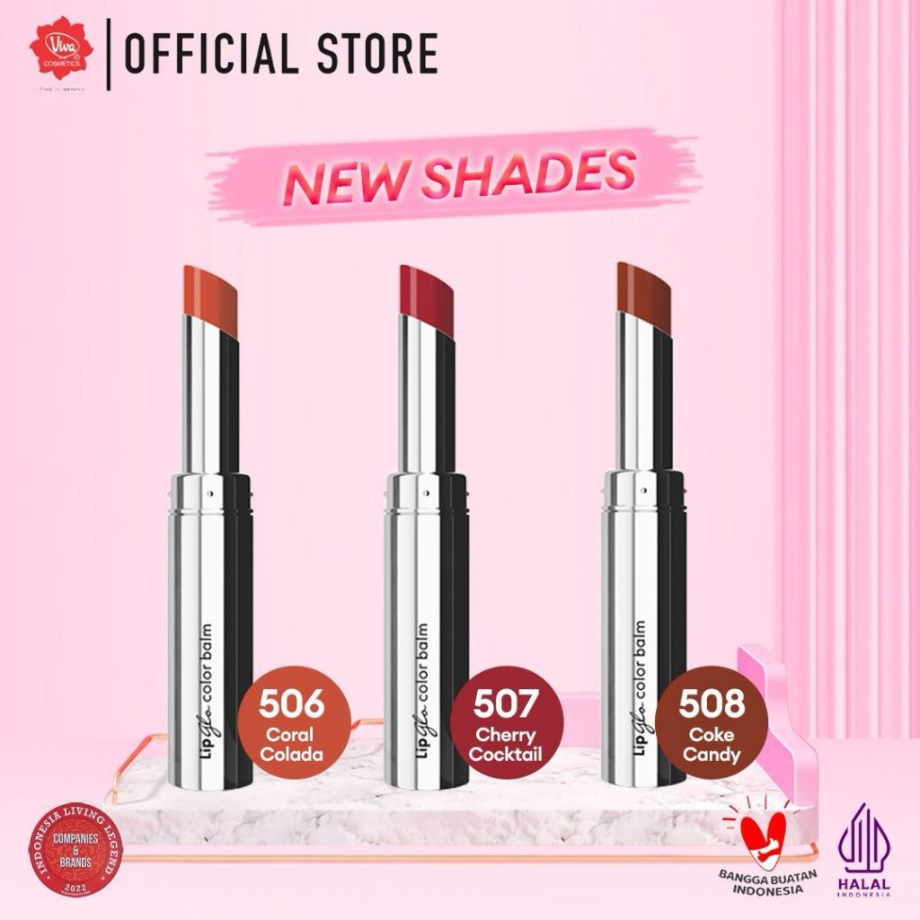 Red-A Lip Glo Color Balm 3in1 - 508 Coke Candy (Lip Glow + Lip Balm + Lipstick)