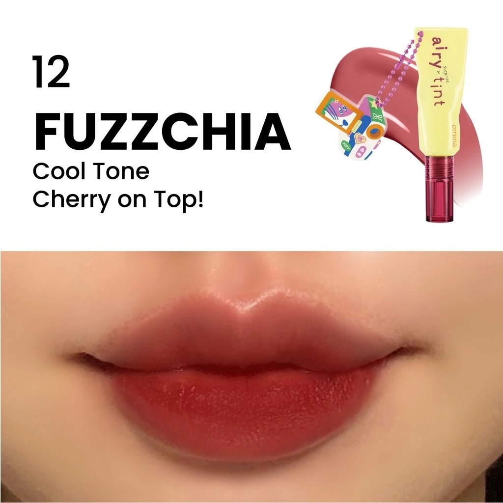 Emina Airy Surprise Tint 3gr - 12 Fuzzchia