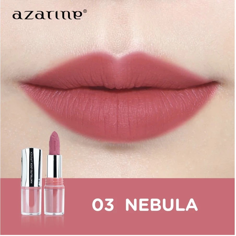 Azarine Mattelite Lock Lipstick 4gr - 03 Nebula