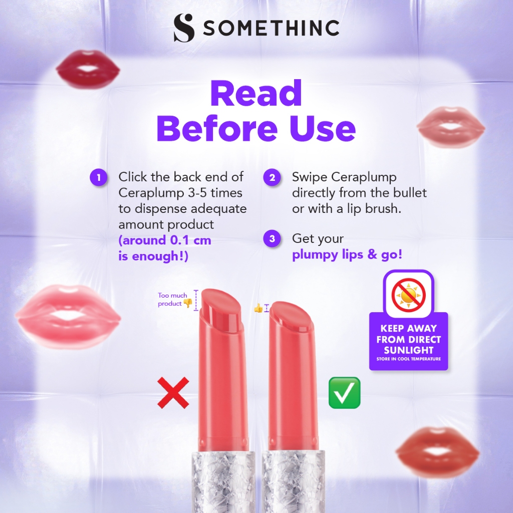 Somethinc Ceraplump Tinted Lip Balm SPF25 PA++++ 2gr - 08 Ribbon