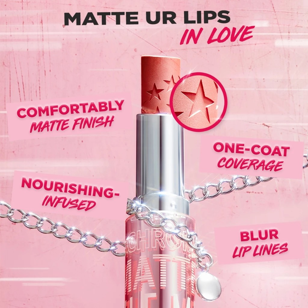 Dazzle Me Color Chrome Lip Matte 3.6gr - R03 Classy Red