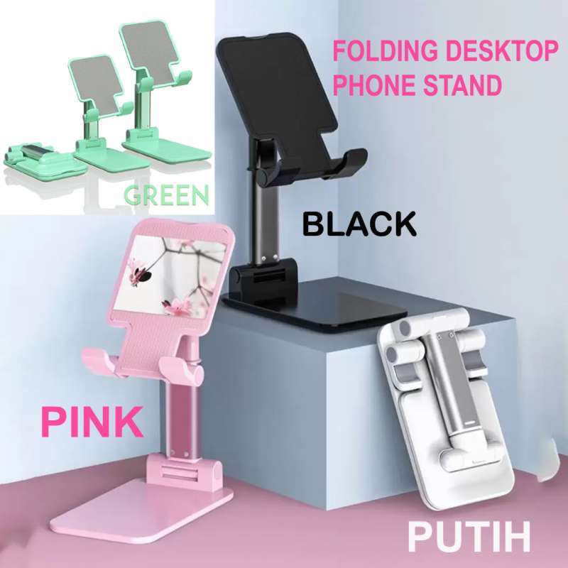 Folding Desktop Phone Stand - Holder Lipat HP Smartphone