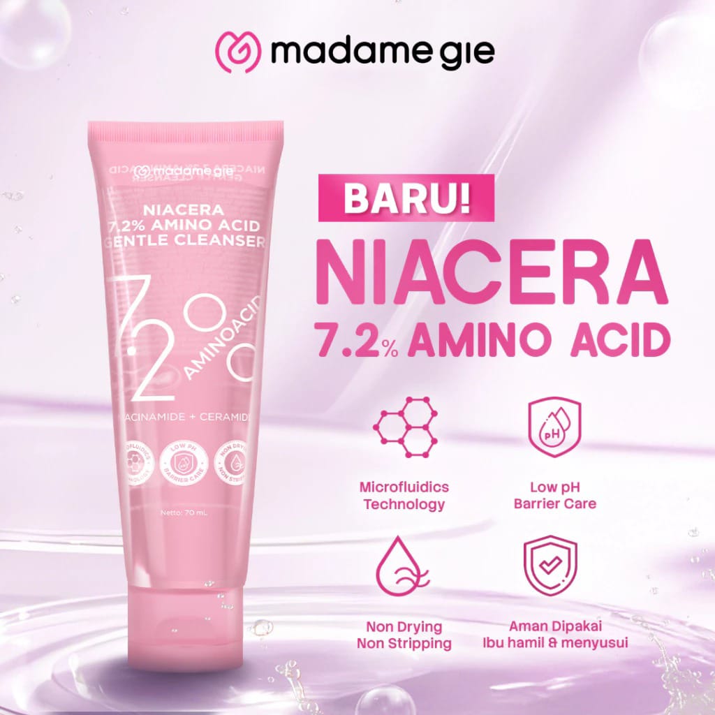Madame Gie Niacera 7.2% Amino Acid Gentle Cleanser 70ml