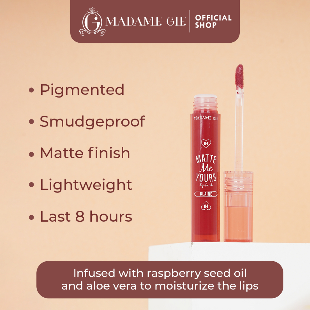 Madame Gie Matte Me Yours Lip Paint 4gr - 02 Willow