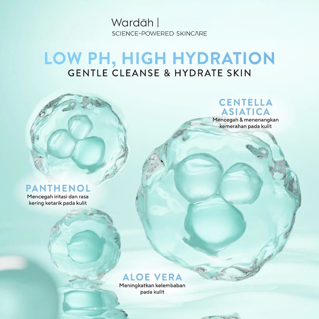 Wardah Cica Aloe Low pH Hydramild Facial Wash 100ml