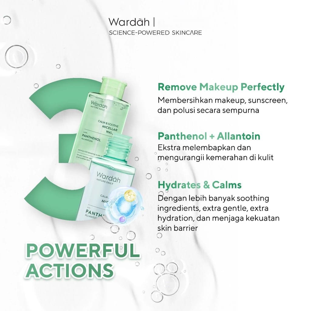 Wardah Nature Daily Calm & Soothe Micellar Water 100ml