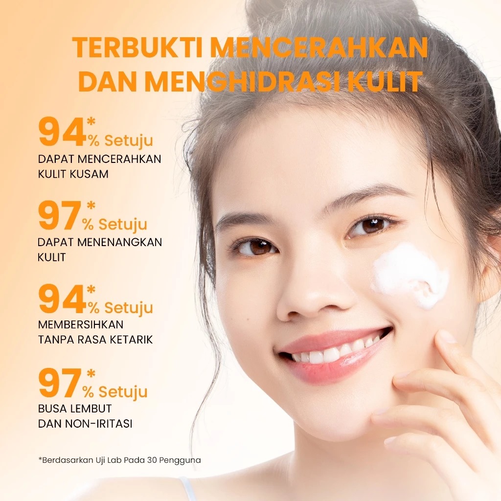 YOU Hy! Amino Glowing Gentle Cleansing Facial Wash 100gr (Orange)