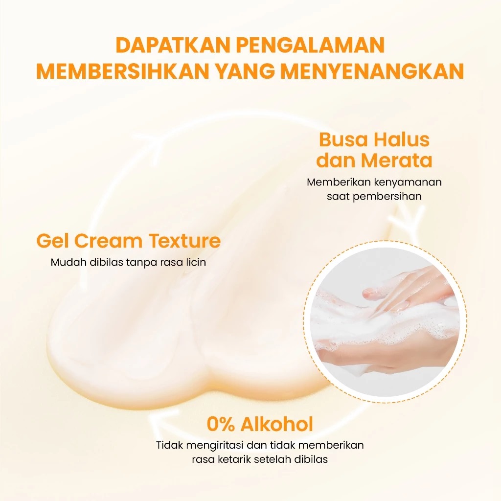 YOU Hy! Amino Glowing Gentle Cleansing Facial Wash 100gr (Orange)