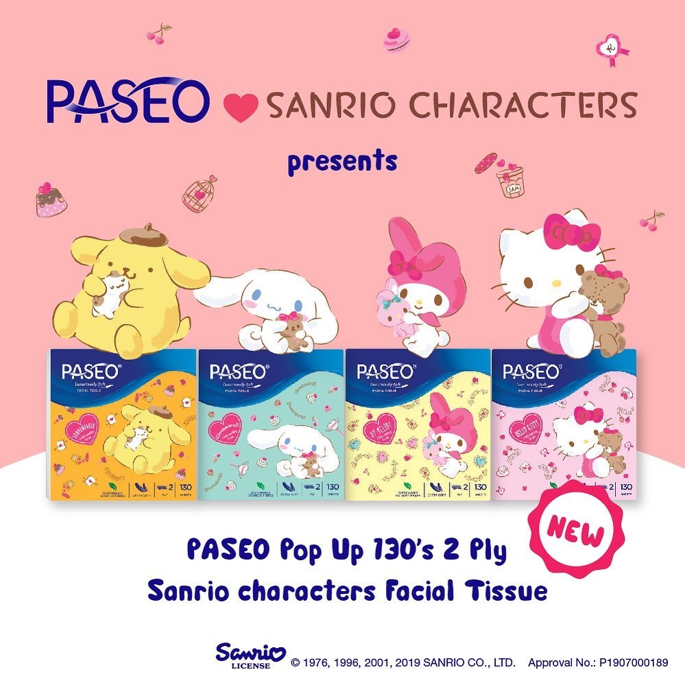 Tissue Paseo Character Pop Up 130s