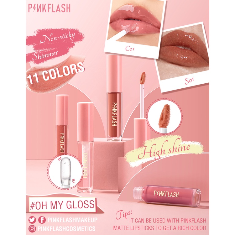 Pinkflash Lasting Glossy Lipgloss - G03