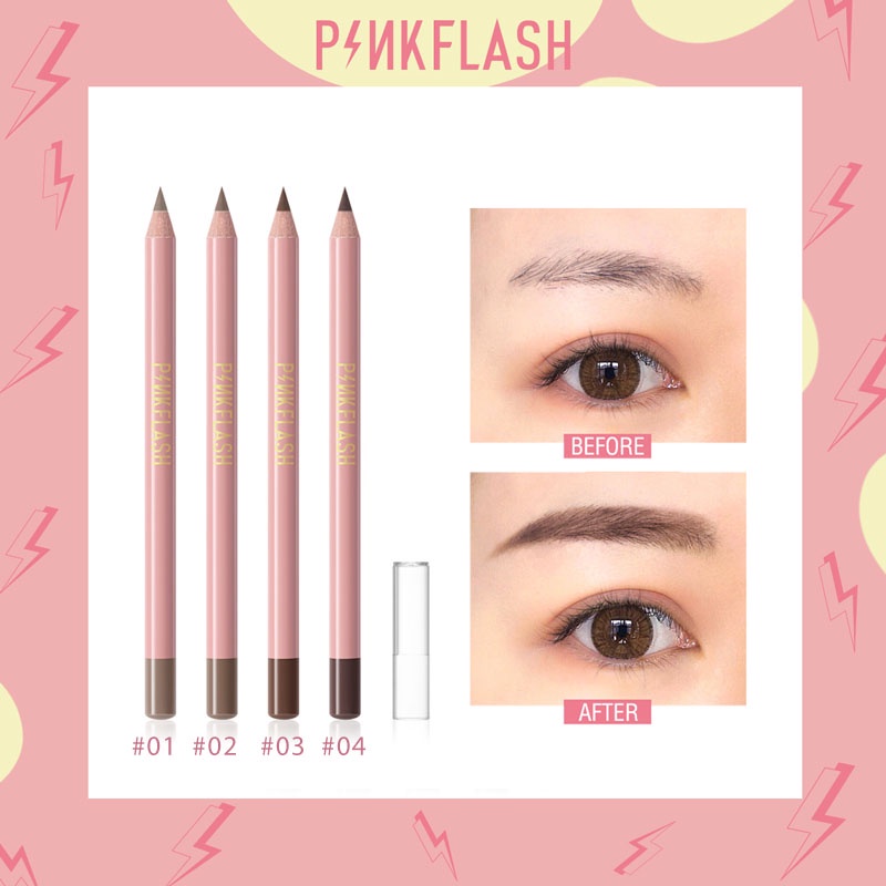 Pinkflash Waterproof Easy Eyebrow Pencil - 01 Latte Brown