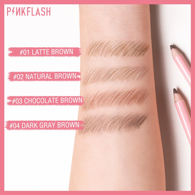 Pinkflash Waterproof Easy Eyebrow Pencil - 01 Latte Brown