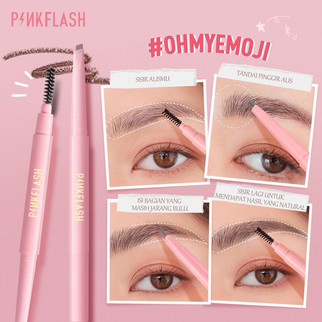 Pinkflash Waterproof Auto Eyebrow Pencil - 01 Natural Brown