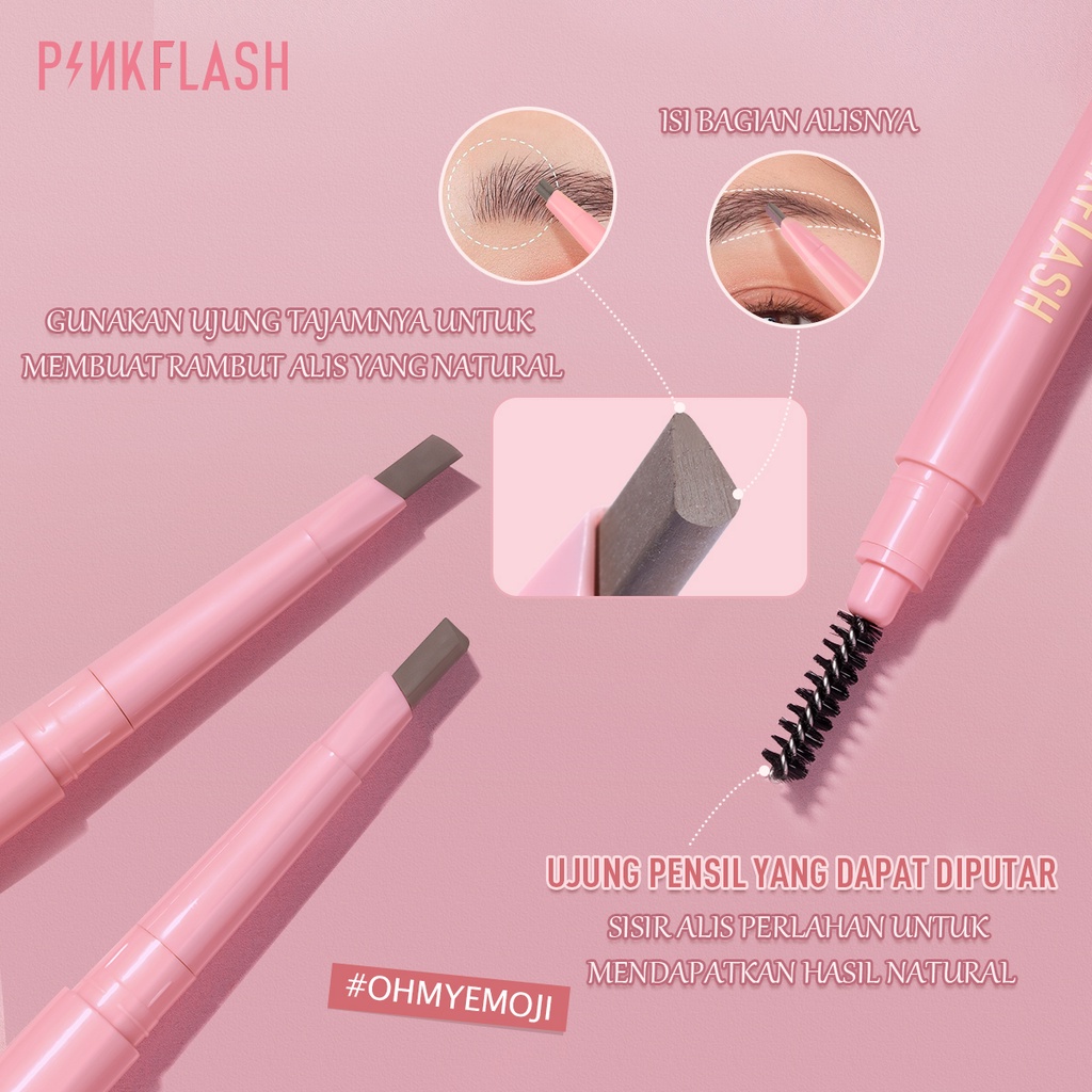 Pinkflash Waterproof Auto Eyebrow Pencil - 02 Chocolate Brown