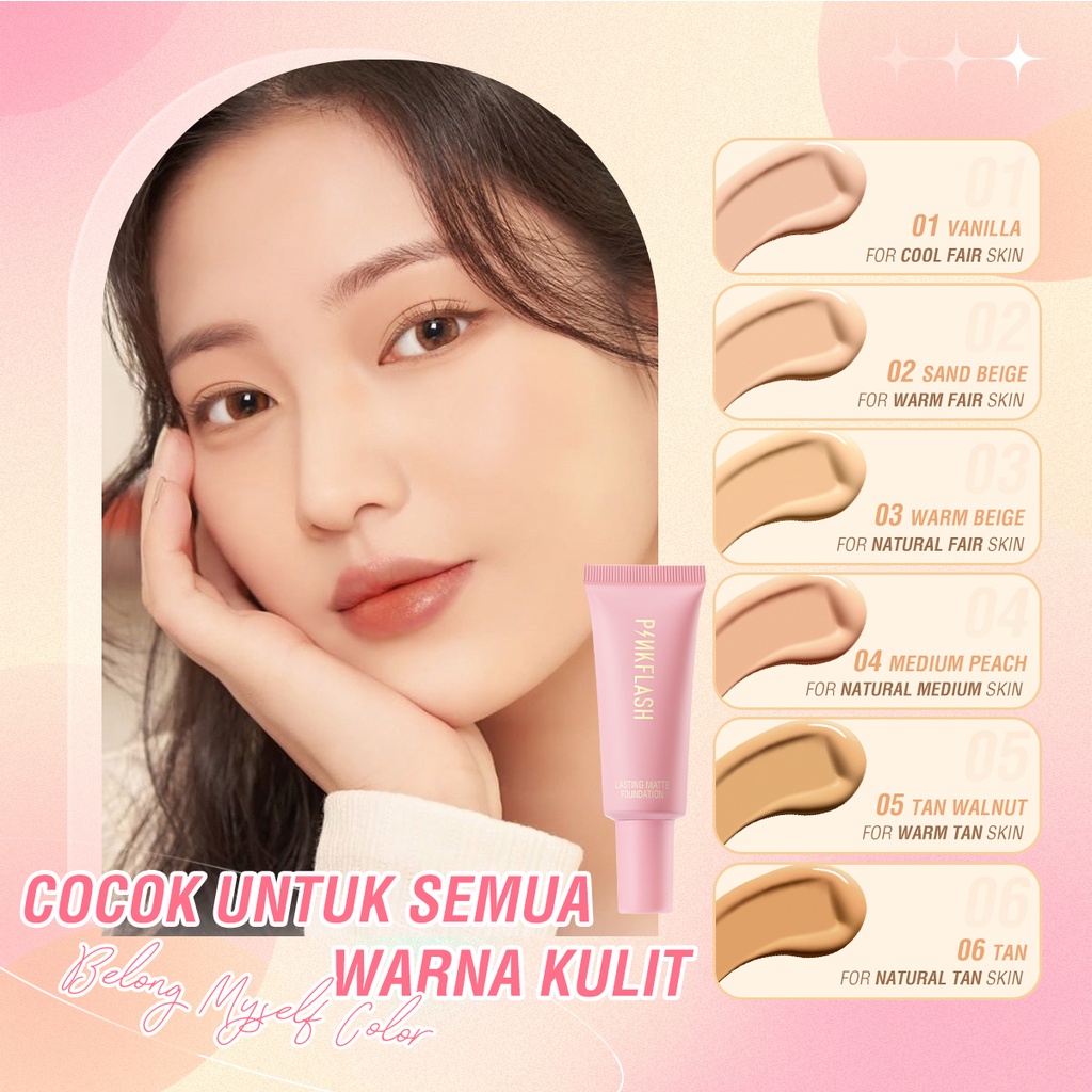Pinkflash Lasting Matte Foundation #2 Sand Beige
