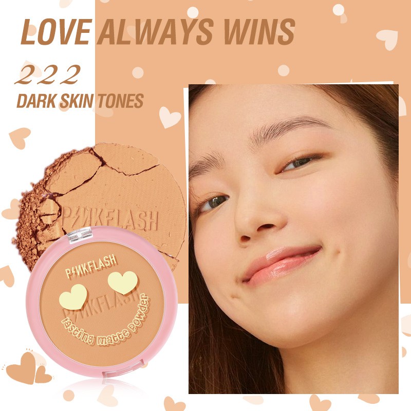 Pinkflash Lasting Matte Pressed Powder #222