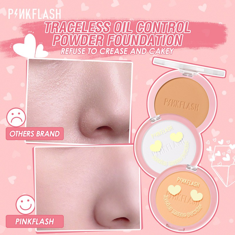 Pinkflash Lasting Matte Pressed Powder #222