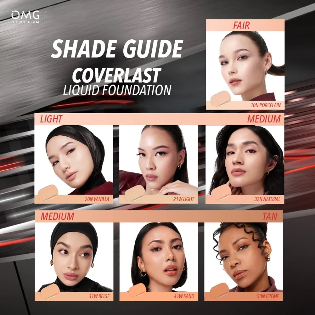 OMG Coverlast Liquid Foundation 21W Light